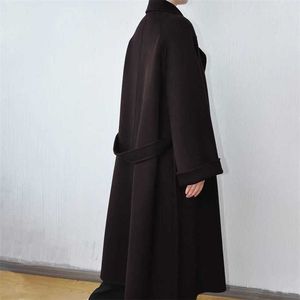 Moncier Wysoka jakość kaszmirowej płaszcz Maxmaras Labbro płaszcz 101801 Pure Wool Labbro Batrobe A-line 15% kaszmirowy 85% wełniany Dwukrotnie Lazy Lazy dla