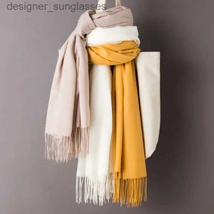 Schals Herbst Baumwolle Schal für Frauen La Einfarbig Quaste Dünne Schals Weiche Einfarbig Shl Foulard Viskose Winter Warm Wr Shls NewL231122