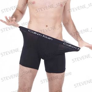 Underpants Sexy Mens Boxer Briefs High Quality Resilience Sports Panties Man Boxershorts Long Underpants Comfort Cotton Underwear For Male T231122