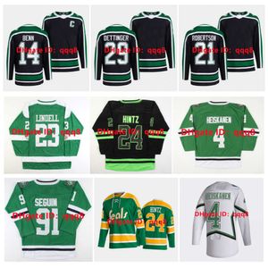 2022 Reverse Retro Tyler Seguin Dallas Hockey Jersey Stelle Jamie Benn Jake Oettinger Miro Heiskanen Jason Robertson Roope Hintz Ryan Suter raro