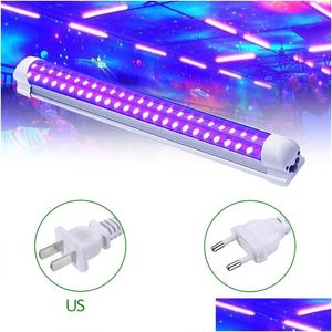 Decorações de Natal LED Uv Black Light Luminárias 10W DJ Party Strip Luzes Efeito Stage Tubo Roxo para Bar Disco Club Halloween Y201 Dh0Lo