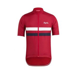 RAPHA team Men's Cycling Short Sleeves jersey Road Racing Clothing Summer Bicycle Tops Breathable Sports Shirts Ciclismo Mail298P