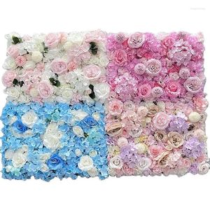 Decorative Flowers Artificial Flower Wall Wedding Background Decoration Supplies Shopping Mall Window Embroidery Ball Rose Green Planting