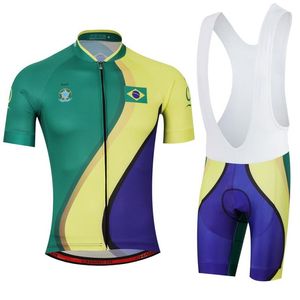 2022 Män SUMMER Triathlon Brasilien National Team Cycling Jersey Mountain Bike Clothes Maillot Ciclismo Ropa Size XXS-6XL N11288M