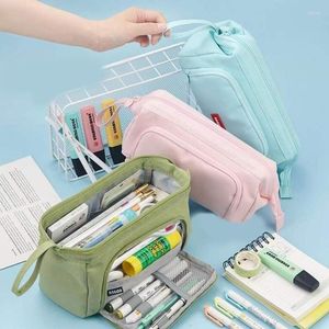 Girl Large Capacity Pencil Bag Aesthetic School Cases Kawaii Stationery Holder Children Pen Case Students Supplies