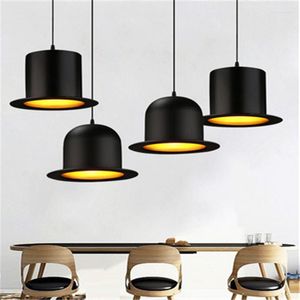 Pendant Lamps Hat Chimney Light Contracted Contemporary Creative Clothing Store Bar Decoration Lamp D225 MM