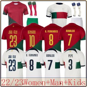 22 23 Portuguesa portugal soccer jerseys RUBEN RONALDO Portugieser 22 2023 Portuguese football shirt Men Kids kit sets World Cup team Portugals tops thailand 88