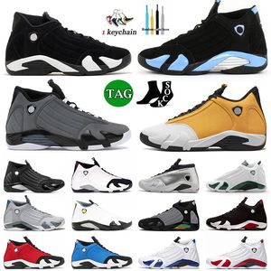 New Jumpman 14 Mens Basquetebol Sapatos 14s Treinadores OG Thunder Preto Branco Luz Grafite Metálico Prata Gengibre Universidade Azul Ginásio Vermelho Jodens Sneakers 7-13