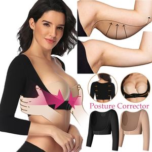 Shaper del braccio Shaper del braccio superiore Post Maniche di compressione più sottili Correttore di postura Top Shapewear per le donne Gilet dimagrante 231121