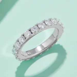 クラスターリングanziw moissanite full eterinityバンドリング