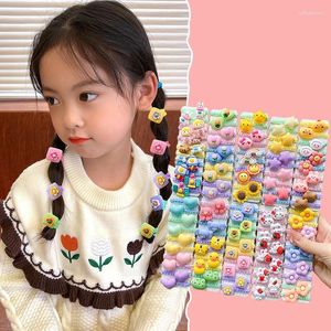 Saç Aksesuarları Çocuklar 10 PCS/LOT Tatlı Sevimli Scrunchies Elastik Bantlar Çocuk Aracı Tutucular Karikatür Kızlar Başparmak Baş Halat