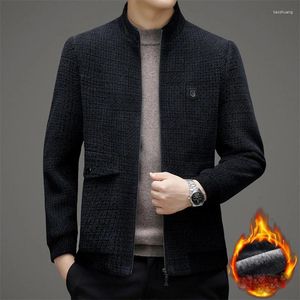 Men's Jackets Jacket 2023 Autumn And Winter Business Casual Mid Life Thickened Warm Coat