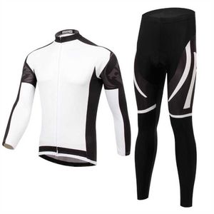 Set di maglie da ciclismo Pro Team Set da ciclismo Autunno Inverno Abbigliamento da bici Set da bicicletta a maniche lunghe Tuta da corsa Maglia da ciclismo da uomo con pantaloni Vendita calda J0422