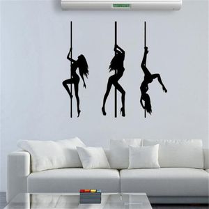 Adesivi murali Pole Dancing Carta da parati Sport Decalcomania impermeabile revocabile per soggiorno Camera da letto murale Dw5059205r