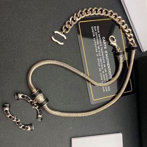 Brand Letter Pendant Designer Necklaces Necklace Men Women Gold Plated Titanium steel Choker Chain Collarbone Chain Luxury Jewelry