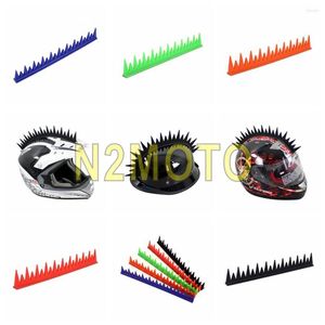 Motorcykelhjälmar 5 färger hjälm klistermärke ojämn gummi mohawk capacete dekoration spik strip cool sticke på blad warhawk