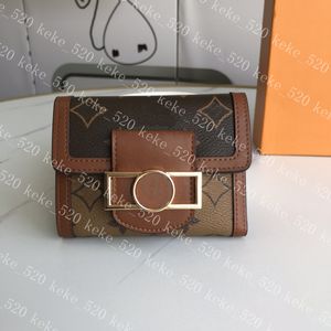 2023 Women Wallet Long purse DAUPHINE COMPACT WALLET Designer Credit Card Holder Luxury Short Purses Lady Clutch bag M68725