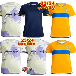 2023 2024 Jogador Fãs Liga MX Tigres Futebol Jerseys GIGNAC AQUINO L.QUINONES FULGENCIO N.IBANEZ THAUVIN UANL Dia dos Mortos camisa feminina de futebol