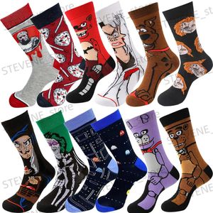 Herrstrumpor Anime Socks Mens Socks Novely Funny Gamers Cartoon Sock T231122