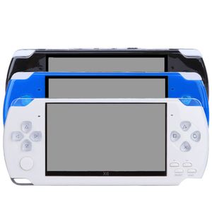 X6 Taşınabilir Oyun Oyuncuları Retro Handheld Video Oyun Konsolu 4.3 inç HD Ekran Cep Oynatıcı 8GB Klasik Arcade Street Fighter Ebook mp3 Mp4 SFC GB MD NES FC için