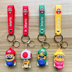 Classic Super Mary 3D Doll Car Keychain Pendant Bag Pendant Children's Gift