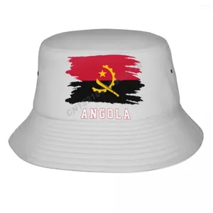 Baskenmützen, Eimerhüte, Angola-Flagge, angolanische Fans, Sonnenschutz, Outdoor, Sommer, Fischerkappen, Fischerhut