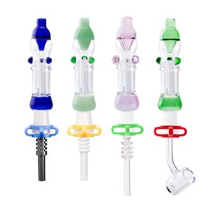 Headshop214 CSYC NC015 Dab Rig Glas Wasserbong Auslaufsichere Pfeife 10mm 14mm Quarz Keramik Nagel Inline Wasser Perc Bubbler Bongs