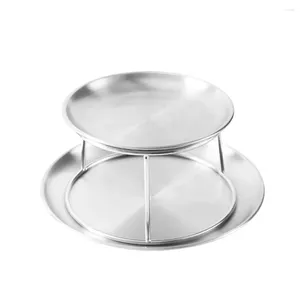 Baking Tools Seafood Plate Set Double Stainless Steel Snack Afternoon