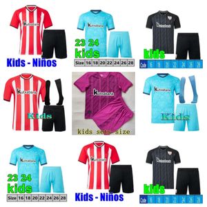 23 24 Club Bilbao Soccer Jerseys Berenguer 2023 Muniain Athletic Williams Shird Man and Kids Raul Garcia Villalibre Camiseta Sancet Third Gk Unai Simon Awa