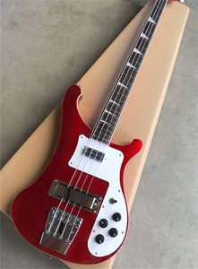Anpassad 4003 Rick 4 Strings Bass Guitar Red Electric Bass Top Quality Sydkorea Importerade tillbehör gratis frakt