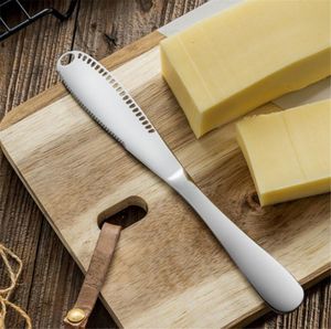 Hot Home Dining Multifunction Stainless Steel Butter Cutter Cream Knife Western Bread Jam Knife Cheese Spreaders Utensil Knife Tools LL