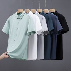 サマーアイスシャツメンズカジュアルシャツライトと通気性のある半袖大規模シャツメンズビジネスシャツクイックドライシャツメンズD11＃
