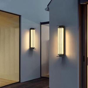 Vägglampor glaslampa vintage badrum fåfänga led ljus yttre rustika inomhusljus retro läsning