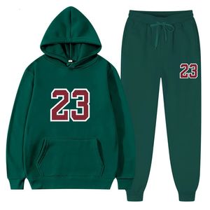 Men s Tracksuits Two Piece Set Casual Fleece Tracksuit Women Winter Women s Sets Oversized Hooded Long Sleeve Hoodie Sport Pants Lady Suit 231122