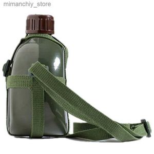 Vattenflaska Aluminium Militär armékolv Vin Vatten Bottlagningskopp med axelband Vandring Kett Outdoor Tools 2L/3L Q231122