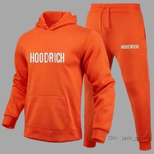 Tracksuit Homem Moletons 100% Algodão Hoodrichuk Hooides Sports Set Alta Qualidade Lã Toalha Hoodies 2023 Winter Sports Hoodie Homens Hoodrich Tracksuit 1QBA