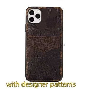 Luxury Leather Mobiltelefonfodral Kortficka för Apple iPhone 13 12 11 Pro Max XSmax XR Accessories Protector