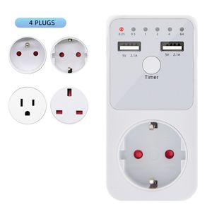 Timers Inteligentne programowalne odliczające gniazdo Timer Electrical 6HR dla przełącznika interfejsu USB z UE US UK FR Plug 230422