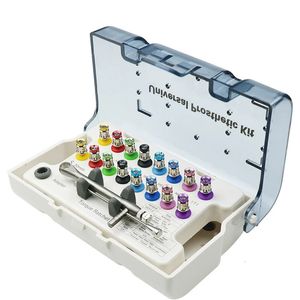 Lente d'ingrandimento Cacciavite per impianti dentali Chiave dinamometrica colorata a cricchetto 1070NCM con 16 pezzi Cacciavite Kit di strumenti di restauro universali 231122