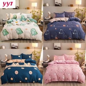 Bedding Sets Yanyangtian Nordic Bed Cama de quatro peças Ding de verão Cobertores de inverno para lençóis queen size linho calico 230422