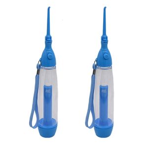 Altro Igiene orale 2X Irrigatore portatile Pulisci la bocca Lavati i denti Irrigazione manuale con acqua Flosser ABS 230421