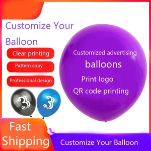 Party Decoration 500st/Lot 2.8G Custom Printing Advertising Balloons Wedding Heart-Shaped Balloon Logo Thickning