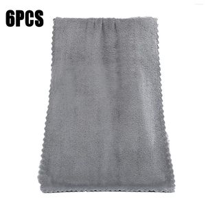 Towel Microfiber Facial Cloths Fast Drying Washcloth 6 Pack Premium Soft Makeup Dark Bathroom Set Embroide Hand Towels For