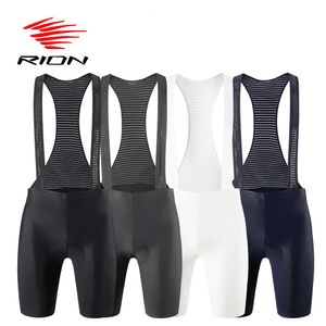 Radhose RION Herren MTB Trägerhose mit Hosenträgern Mountainbike Fahrrad Lycra Biker Lätzchen 3D Pad 5H Nahtloses Bein Pro Sommer 231121