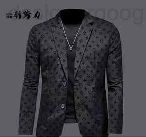 Męskie garnitury Blazers Designer Spring Mens Western Odzież Mężczyzn Men Classic Lett Print Blazer Autumn Luxury MarTwear Poleć Slim Fit Patchwork Womens T6v6