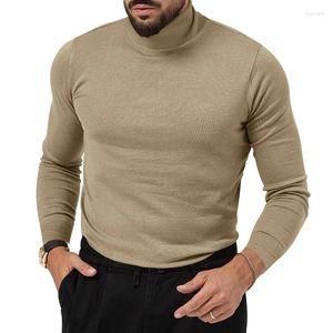 Men's Sweaters 2023 Autumn And Winter High-neck Knitted Base Shirt Cashmere Sweater Warm Underwear Pullover.