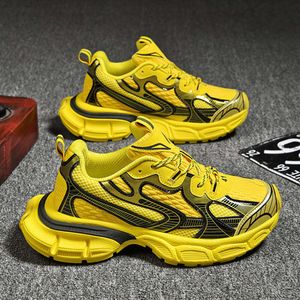 Malha Sneaker Triple S Track 3XL Sapatos Desgastados Sapatilhas Balencaiiga Paris 3XL Sapato Elevado Família Homens Mulheres Respirável Efeito Shoess S31VL