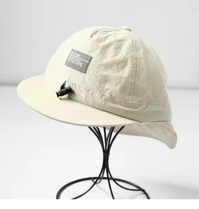 Ball Caps Brim Sun-Poof Peaked Cap Street Hip-Hop Men's And Women's Autumn Korean Letter Cloth Label Quick-Drying Soft Top Baseball