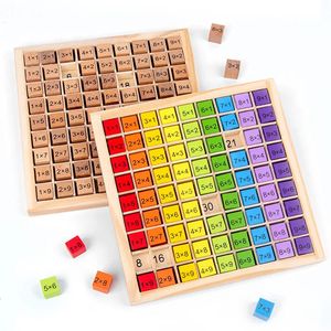 Learning Toys Montessori Educational Wooden for Kids Children Baby 99 Multiplication Table Math Arithmetic Teaching Aids montessori 231122