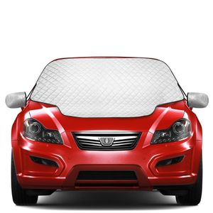 Windshield Snow Cover, Winter Frost Guard Windshield Cover for Car,Sun Protector Waterproof Dust Cover and Ice Protector in All Weather Car Cover